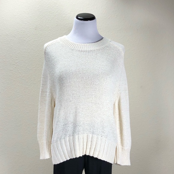 GAP Sweaters - Gap Cream 3/4 Sleeve Loose Fitting Sweater